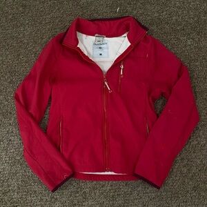 Old Navy Women's Bright Red Lightweight Zip Jacket